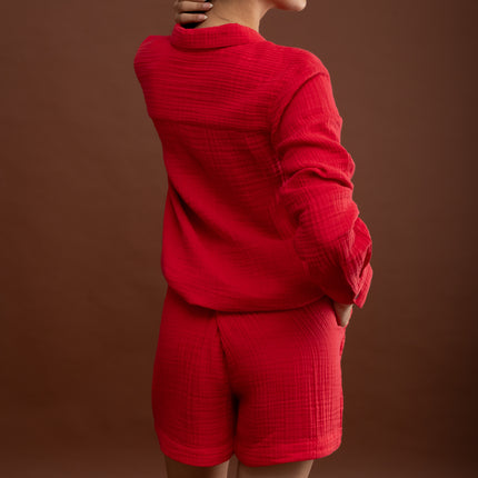 Crimson Coord (Top & Shorts)