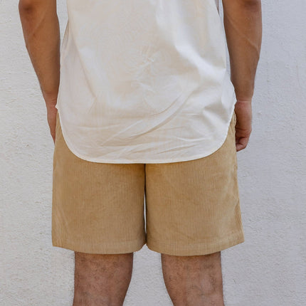 Tan Corduroy Shorts