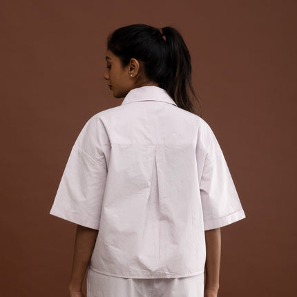 Lilac Embroidered Shirt