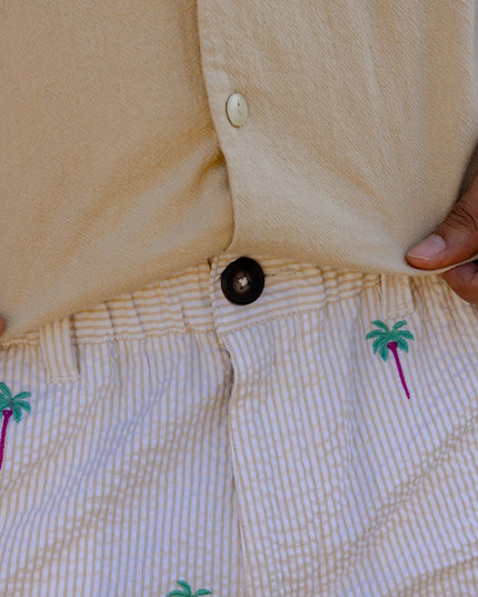 Tropical Seersucker Shorts