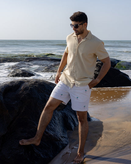 Tropical Seersucker Shorts