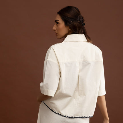 Ivory Embroidered Shirt