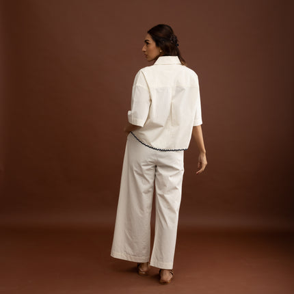 Ivory Embroidered Coord