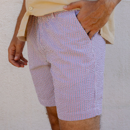Striped Seersucker Shorts
