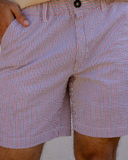 Striped Seersucker Shorts