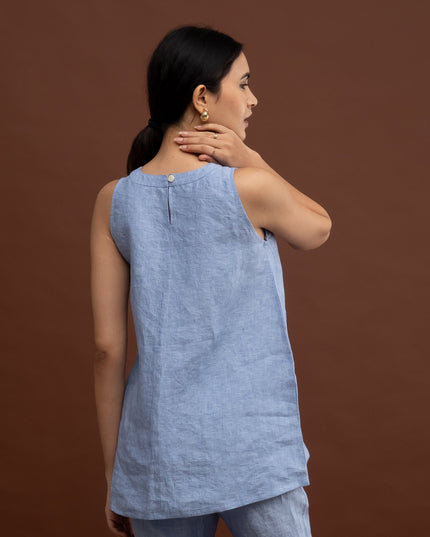 Sapphire Embroidered Top
