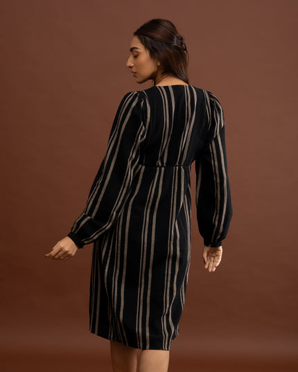 Ebony Striped Dress