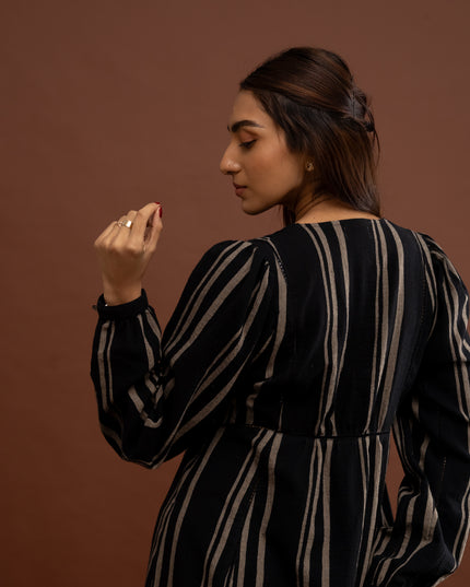 Ebony Striped Dress