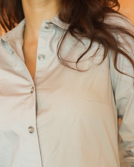 Pale Shirt Dress
