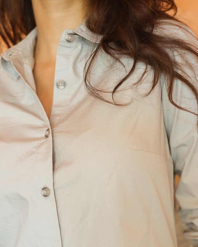 Pale Shirt Dress