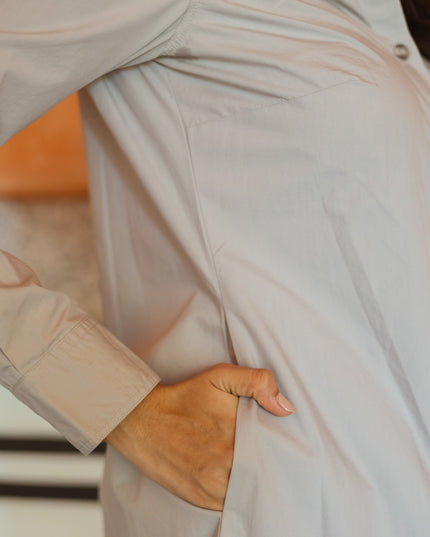 Pale Shirt Dress