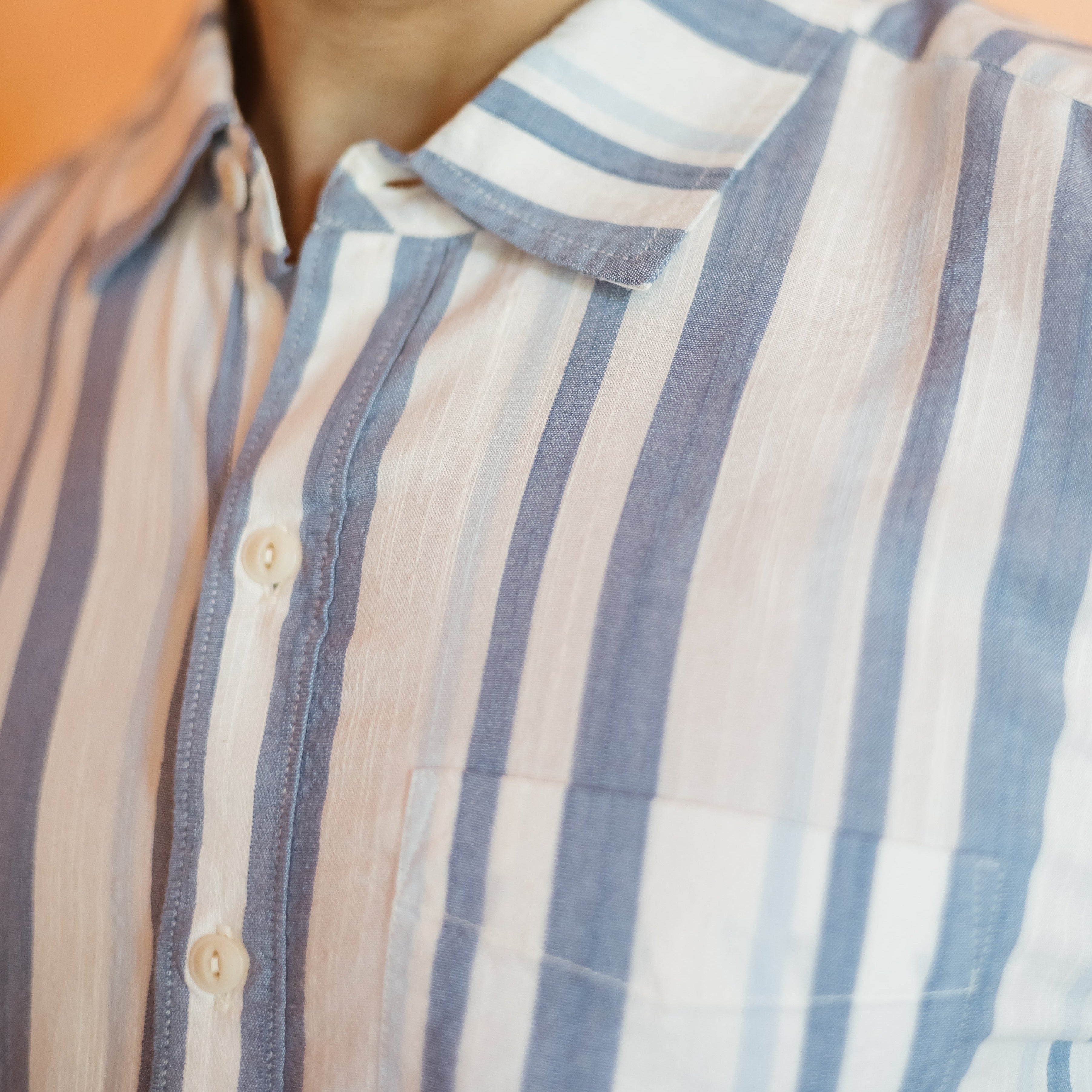 Cerulean Striped Shirt