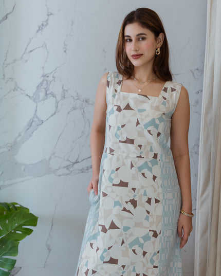 Baby Blue Patch Dress