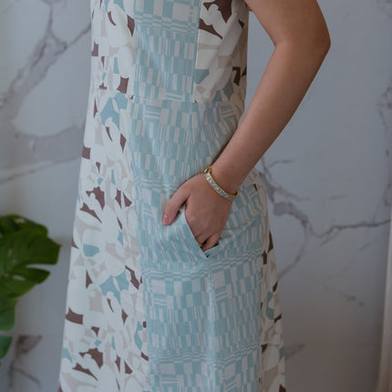 Baby Blue Patch Dress