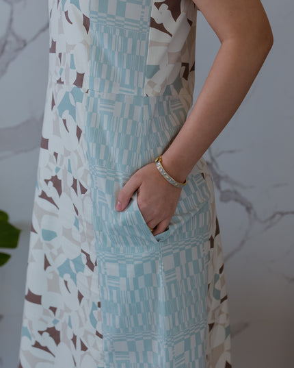 Baby Blue Patch Dress