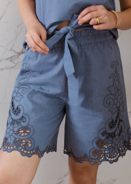 Serenna Cutwork Shorts