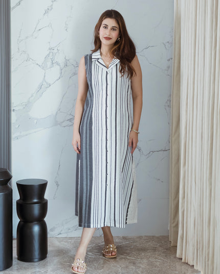 Monochrome Muse Dress