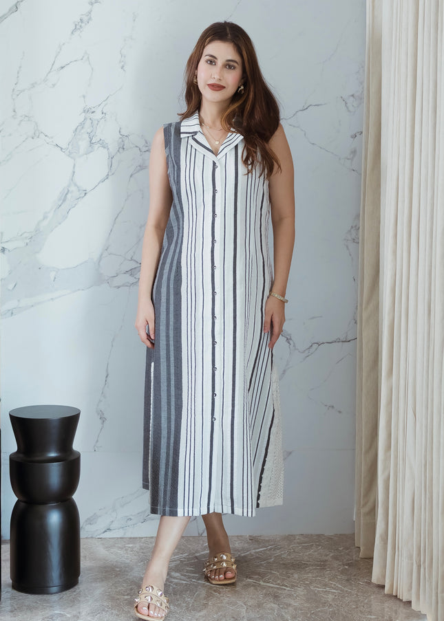 Monochrome Muse Dress