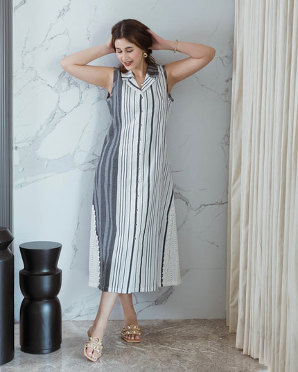 Monochrome Muse Dress