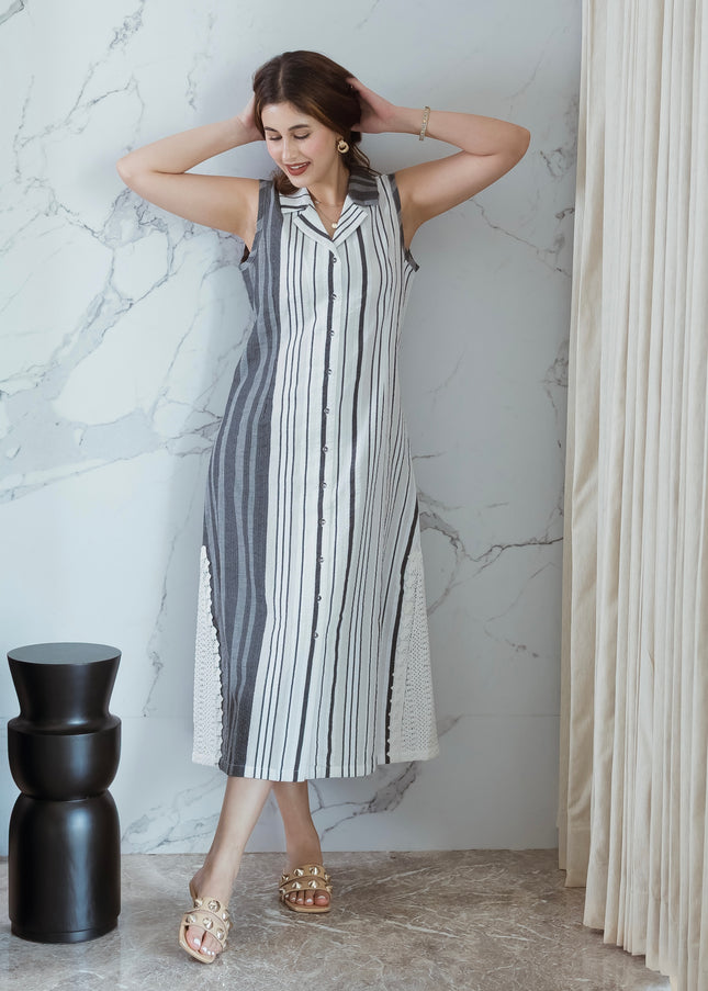 Monochrome Muse Dress