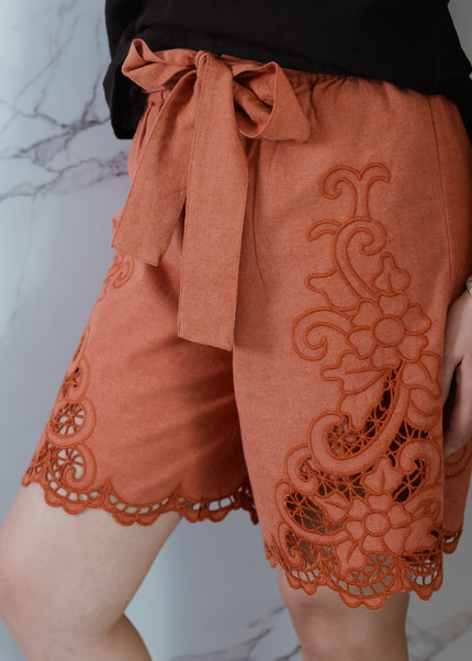 Serenna Cutwork Shorts