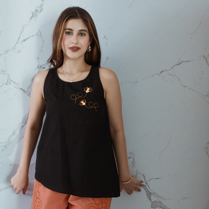 EbonyBee Embroidered Top