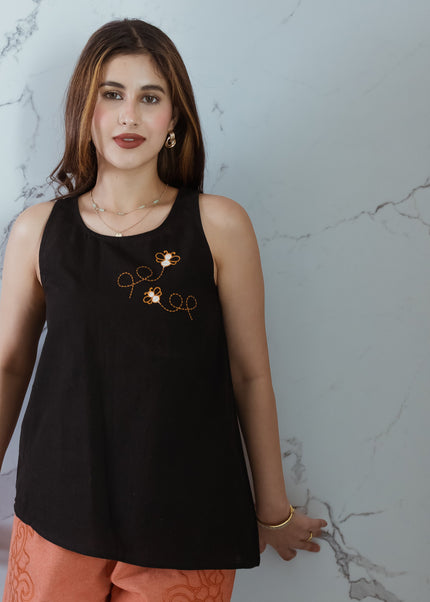 EbonyBee Embroidered Top
