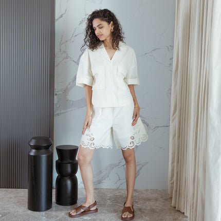 Off-White Cutwork Coord