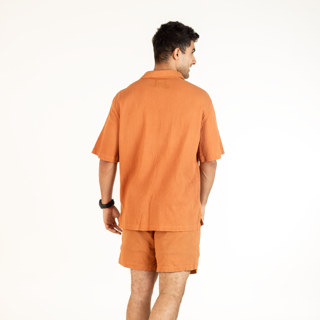 Men's Rust Orange Co-ord Set