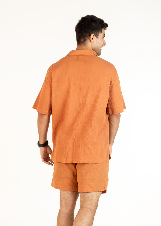 Men's Rust Orange Co-ord Set