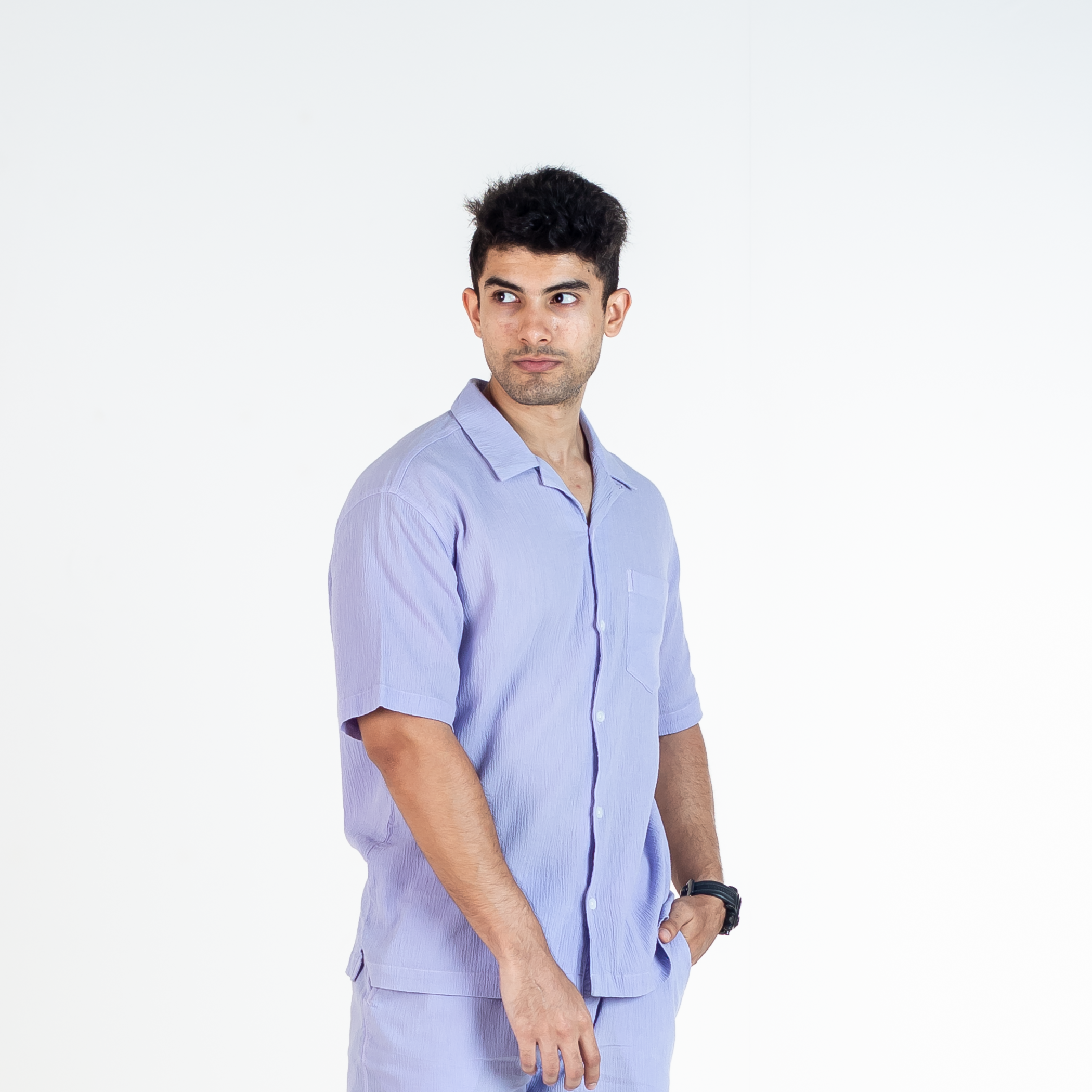 Lilac Men's Co-ord Shirt