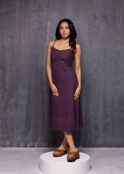 Merlot Ruched Dress