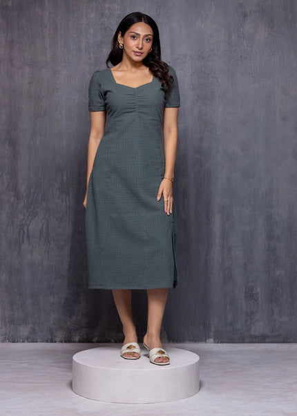 Ripple Ruched Dress