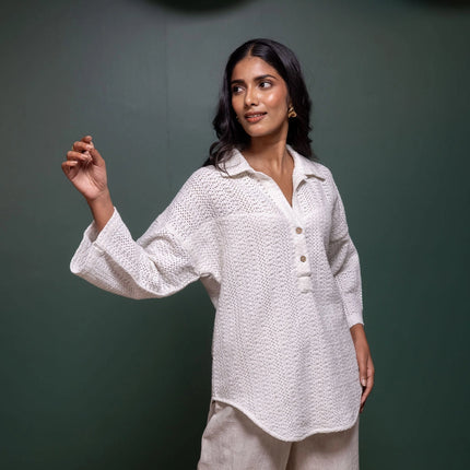 Weave Crochet Shirt