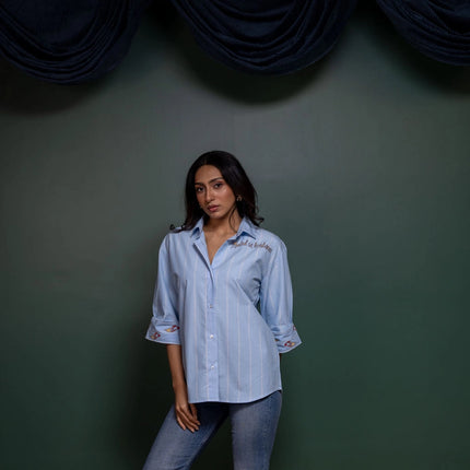 Etched Embroidered Shirt