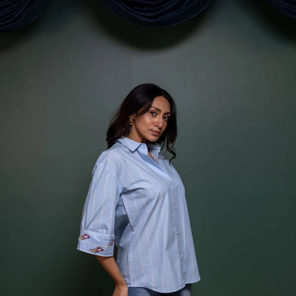 Etched Embroidered Shirt