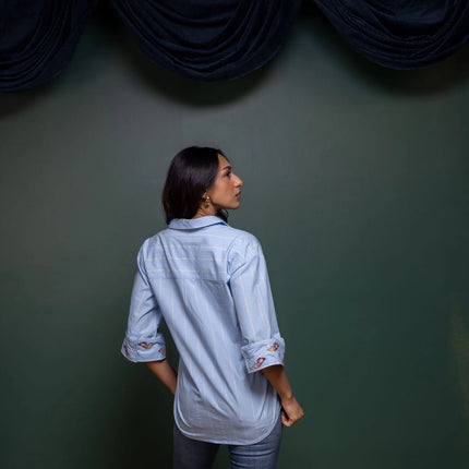 Etched Embroidered Shirt