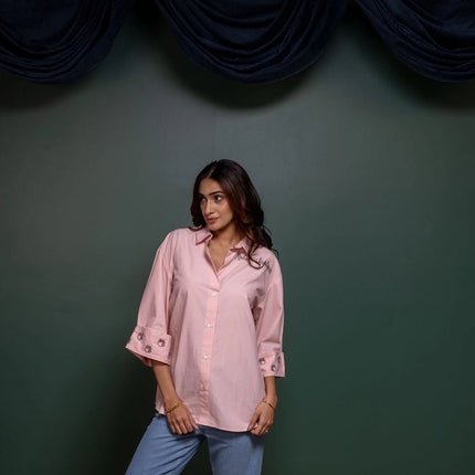 Etched Embroidered Shirt