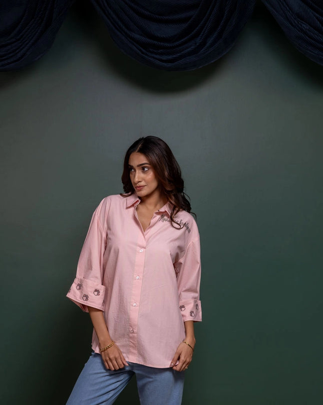 Etched Embroidered Shirt