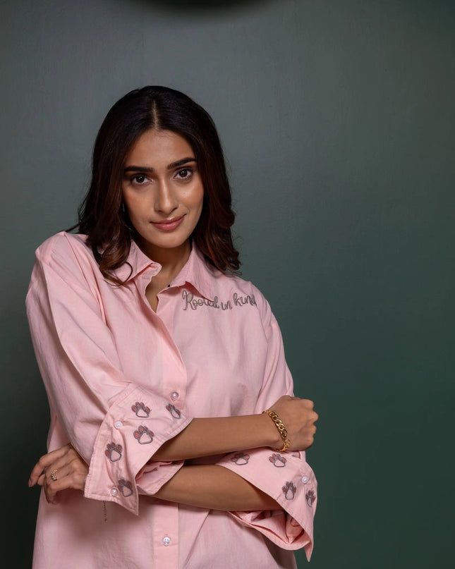 Etched Embroidered Shirt