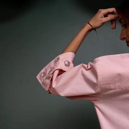 Etched Embroidered Shirt