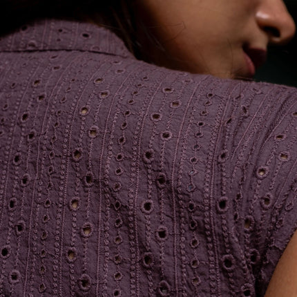 Merlot Back-Cut Dress