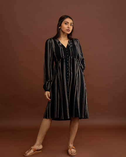 Ebony Striped Dress