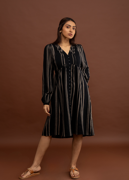 Ebony Striped Dress