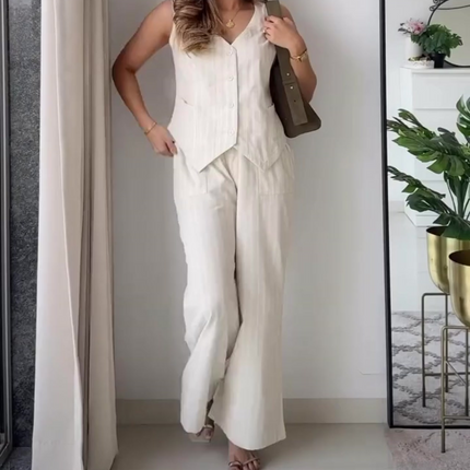 Cream Corduroy Coord