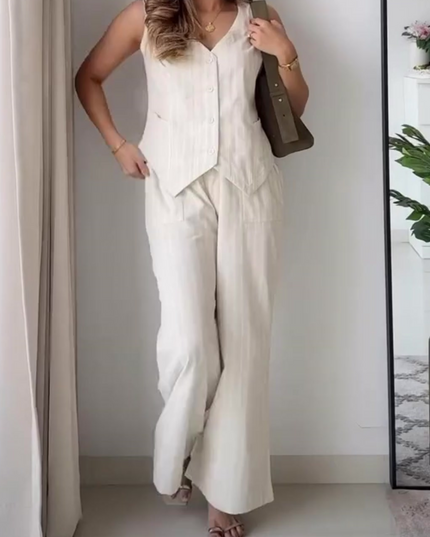 Cream Corduroy Coord