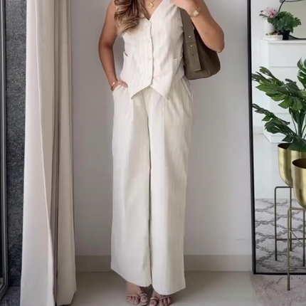 Cream Corduroy Coord